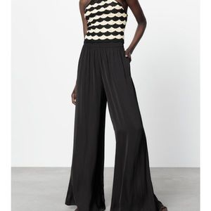 Zara Flowy Pants Black